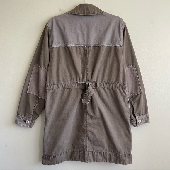 Free People apollo utility patchwork jacket shacket lilac skies army Small army - Picture 5 of 13